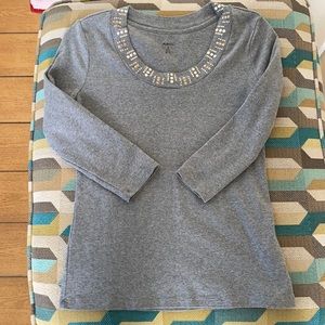 Style & Co cute cotton grey shirt